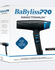 BaBylissPRO® Nano Titanium™ Dual Ionic High-Speed Hairdryer (Midnight Blue)