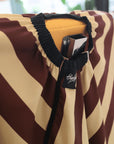High Top Capes - Barber Cape - Banded Burgandy