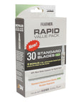 Feather Rapid Value Pack - 30 lames de type R + 2 oz. Glisser