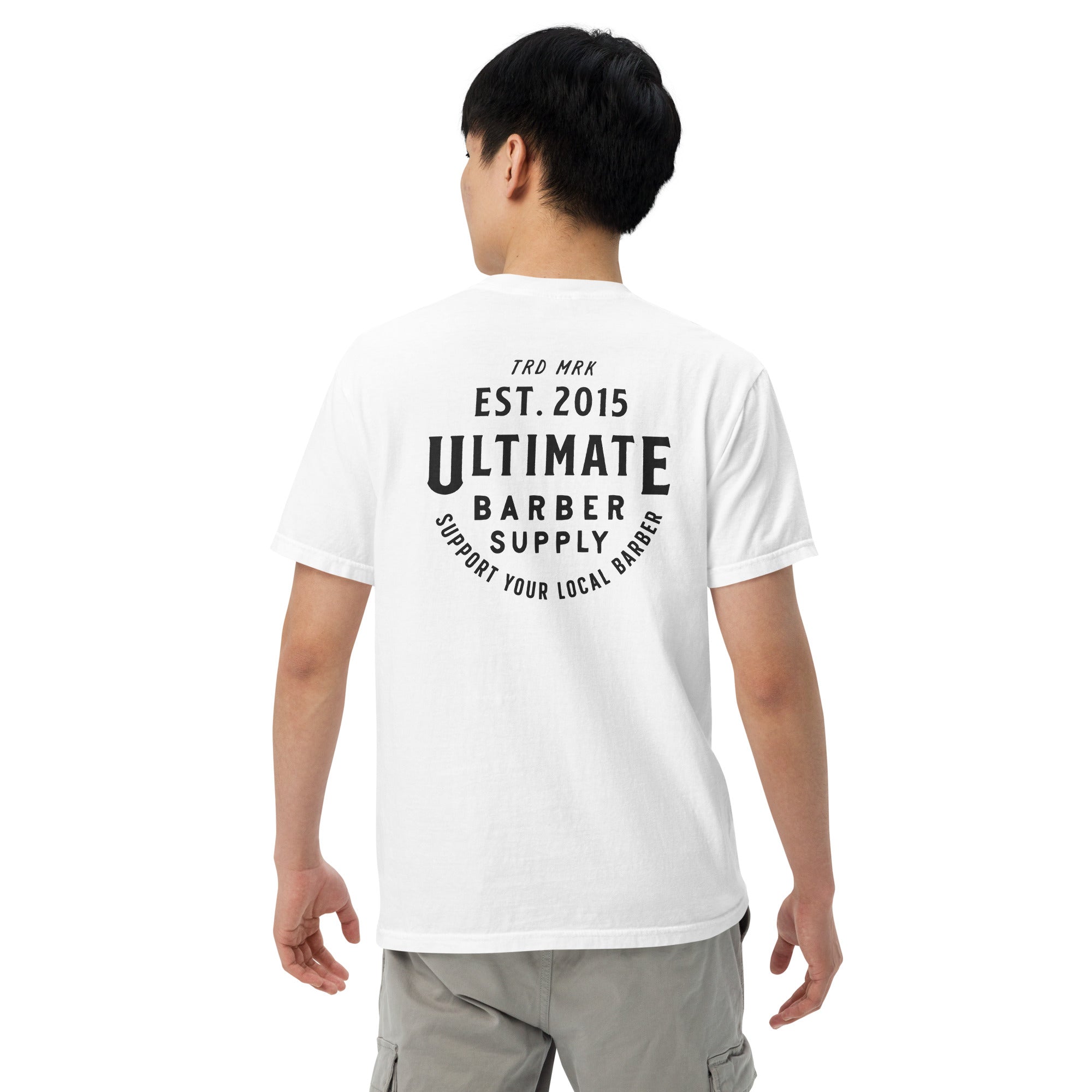Ultimate Barber Supply Established Unisex garment-dyed heavyweight t-shirt