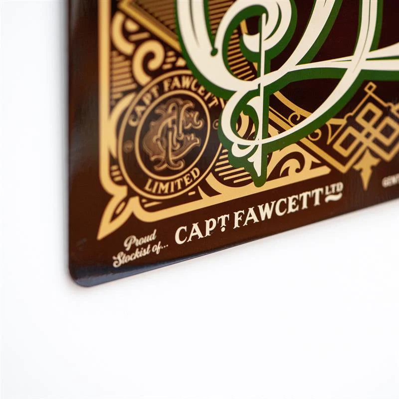 Captain Fawcett Open/Closed Sign