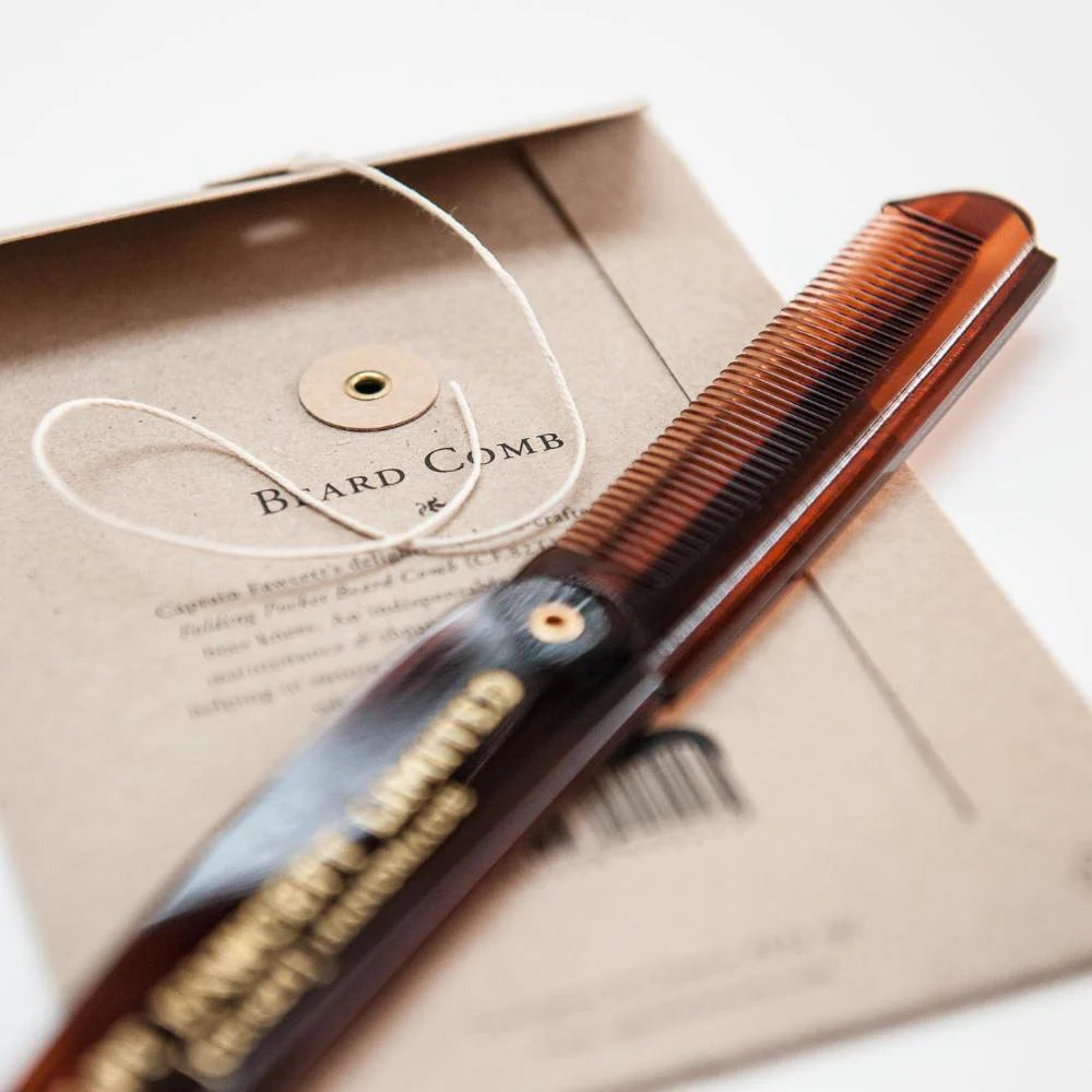 Captain Fawcett Folding Pocket Beard Comb (CF.82T)