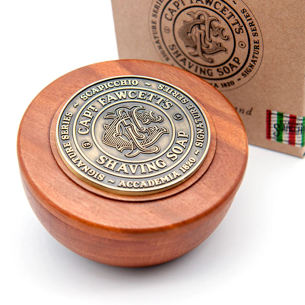 Captain Fawcett Scapicchio Fig, Olive &amp; Bay Rum Shaving Soap  - 110g
