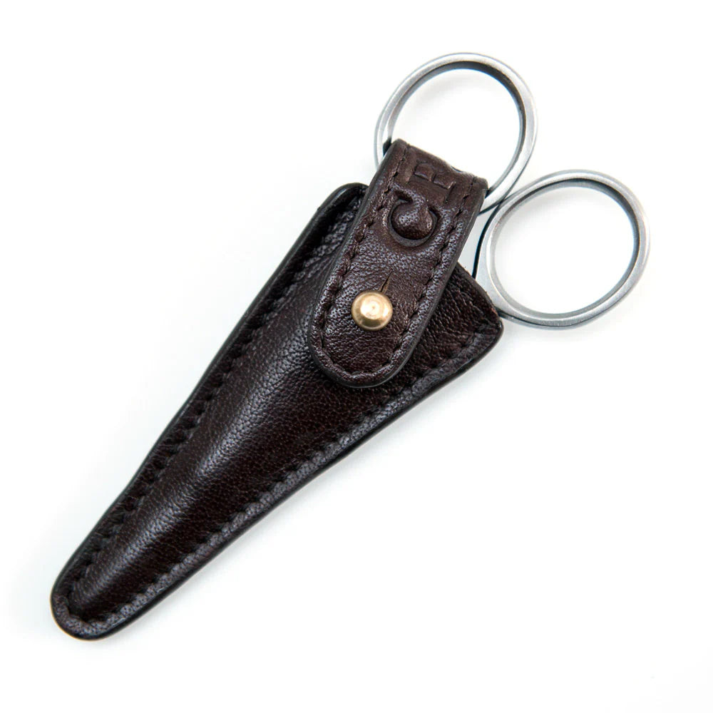 Captain Fawcett Grooming Scissors with leather pouch