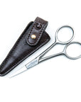 Captain Fawcett Grooming Scissors with leather pouch