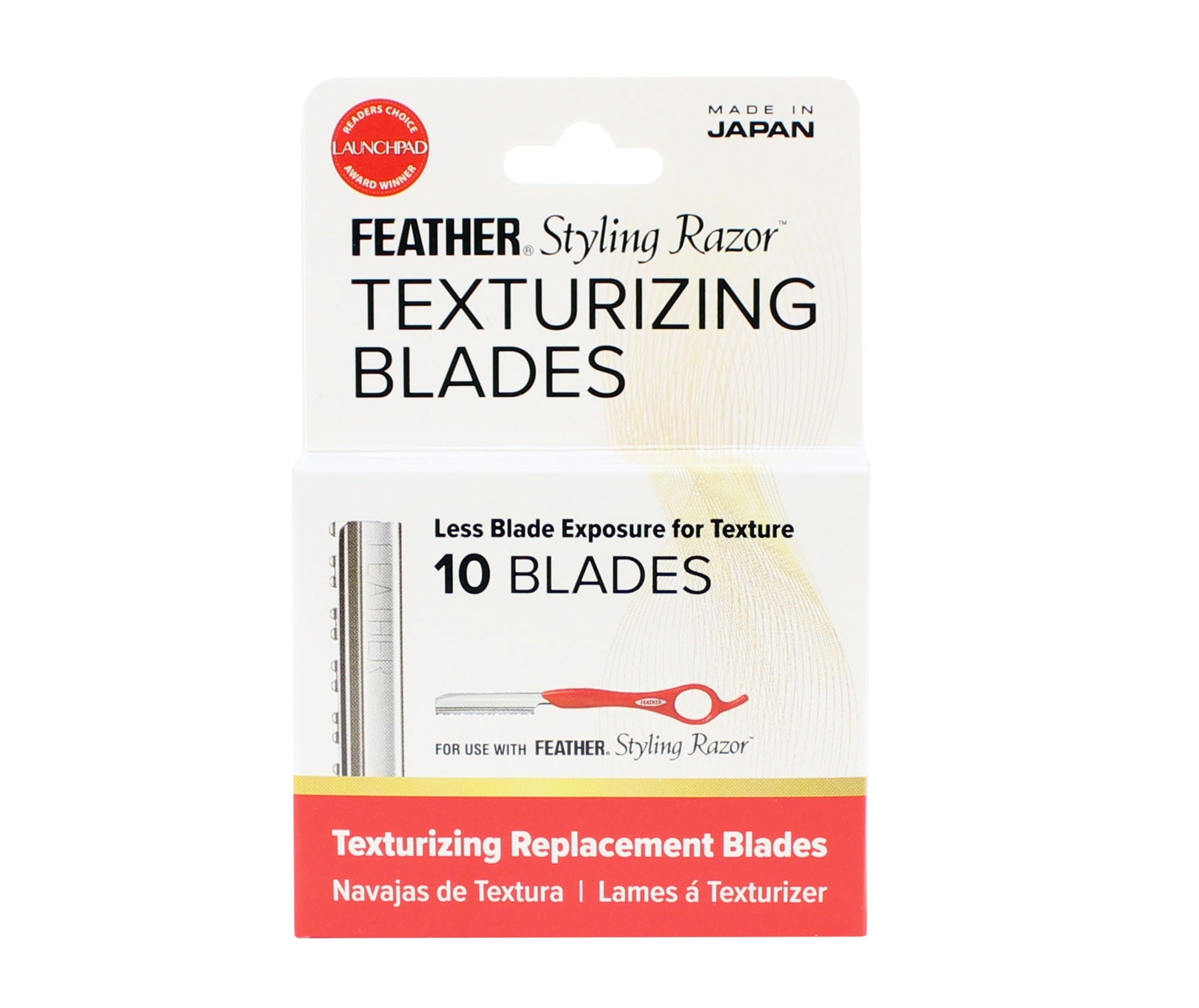 Feather Texturizing Blades - 10 Blade Dispenser