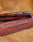 Captain Fawcett Hair Comb with Leather Case