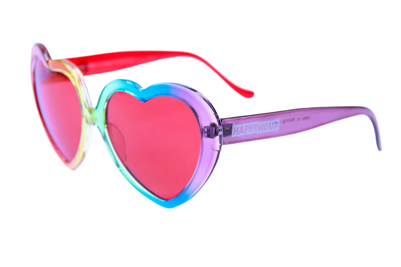 HAPPY HOUR Heart On Sunglasses