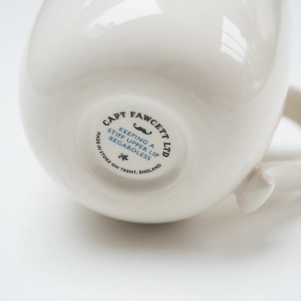 Captain Fawcett Moustache Guard Cup Large  - Left Handed