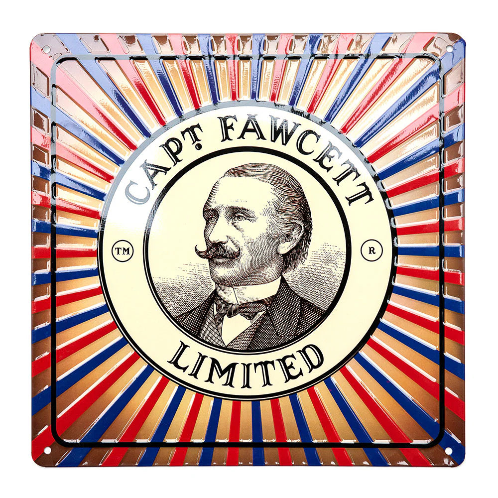 Captain Fawcett Captain Fawcett Tin Sign