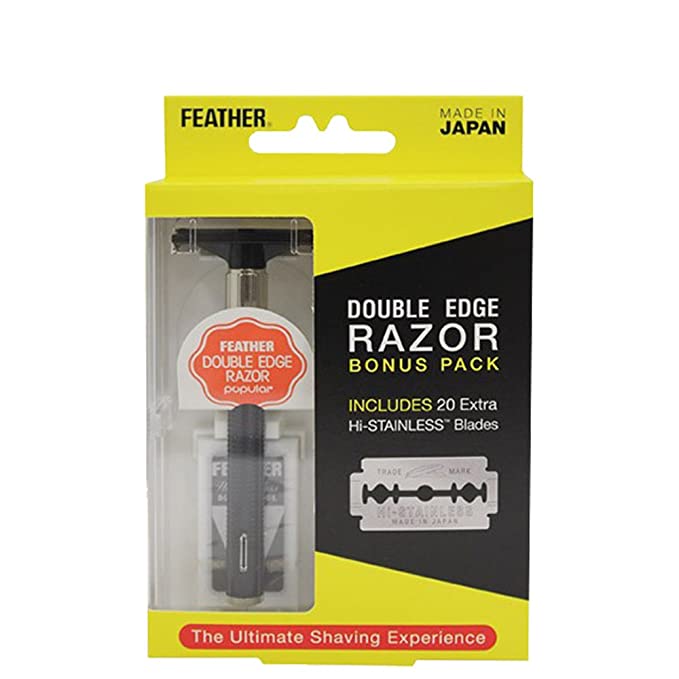 Feather De Razor FEATHER DOUBLE-EDGE RAZOR BONUS PACK – Ultimate Barber Supply