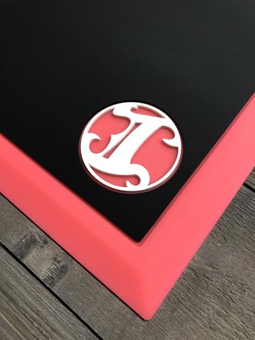 Limited Edition Hot Pink/ Black Station Mat
