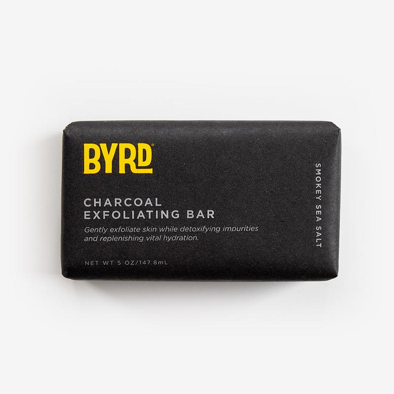 BYRD Activated Charcoal Exfoliating Bar